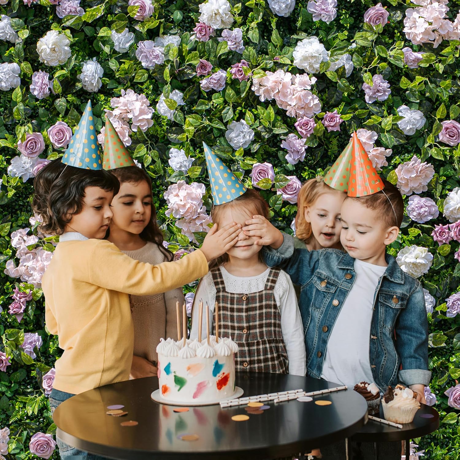 Artificial Luxuryu200C Flower Wall Panel, Gorgeous 3D Silk Floral Backdrop for Wedding, Baby Shower, Party and Home Decor, Quick Assembly/Storage, Eco & Pet Friendly, 2 pcs, Each Panel 2 * 8 ft. - Image 5