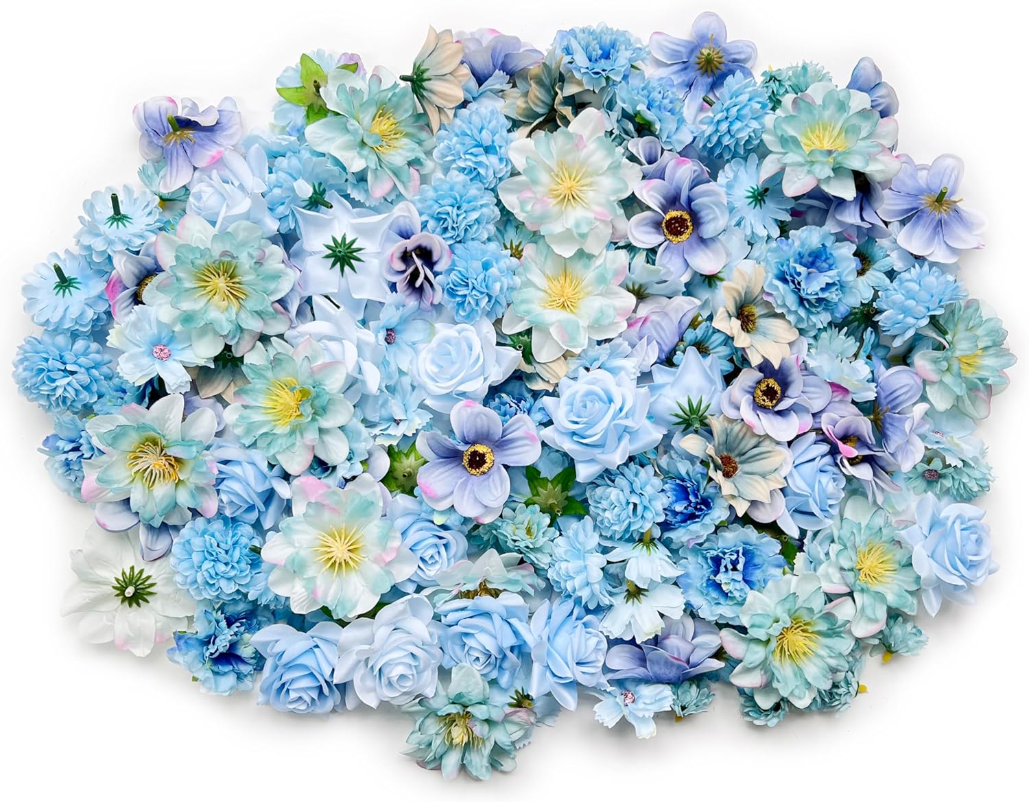 Artificial Pink Flowers Bulk Silk Roses Fake Flowers Heads for Crafts - DIY Home Spring Garden Floral Party Wildflower Garland Hanging Decoration Mini Small Rose Faux Fabric Flowers Heads 3-6cm (Pink) - Image 8