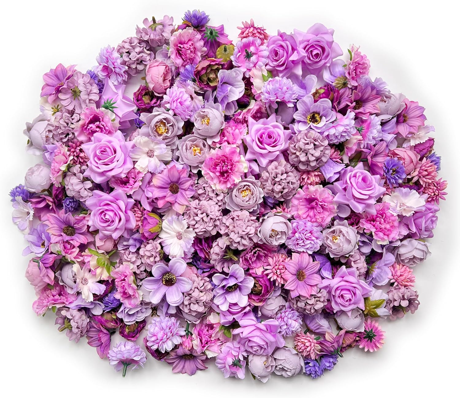 Artificial Pink Flowers Bulk Silk Roses Fake Flowers Heads for Crafts - DIY Home Spring Garden Floral Party Wildflower Garland Hanging Decoration Mini Small Rose Faux Fabric Flowers Heads 3-6cm (Pink) - Image 9