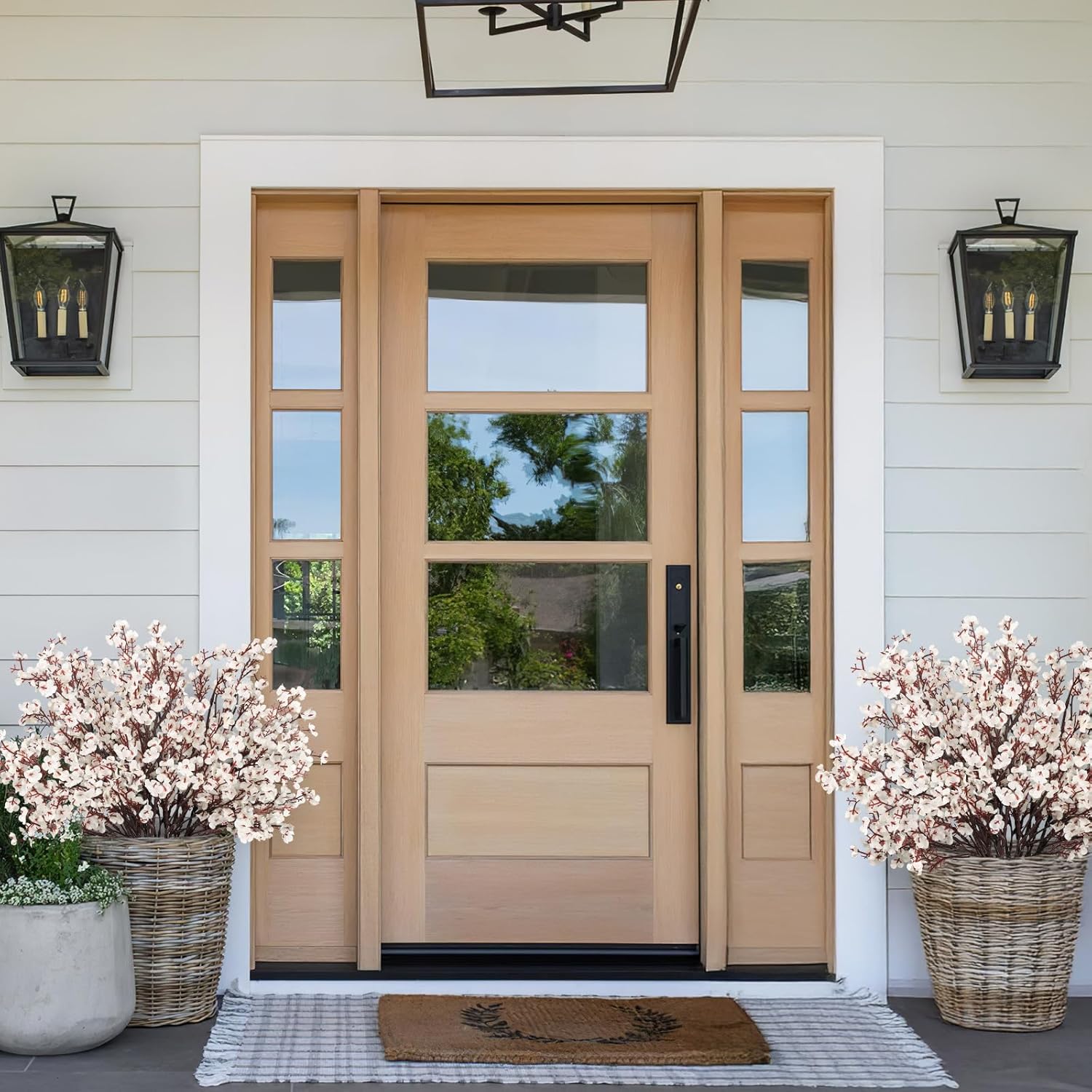 HIAGROW Babys Breath Artificial Flowers, 8 Bundles White Real Touch Fake Flowers Silk Flowers Bulk for Vase Home Office Wedding Spring Indoor Outdoor Centerpiece Table Party Decorations - Image 5