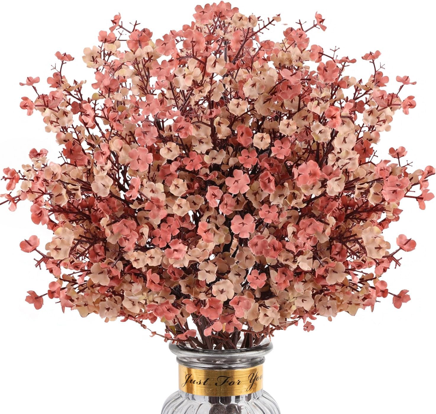 HIAGROW Babys Breath Artificial Flowers, 8 Bundles White Real Touch Fake Flowers Silk Flowers Bulk for Vase Home Office Wedding Spring Indoor Outdoor Centerpiece Table Party Decorations - Image 8