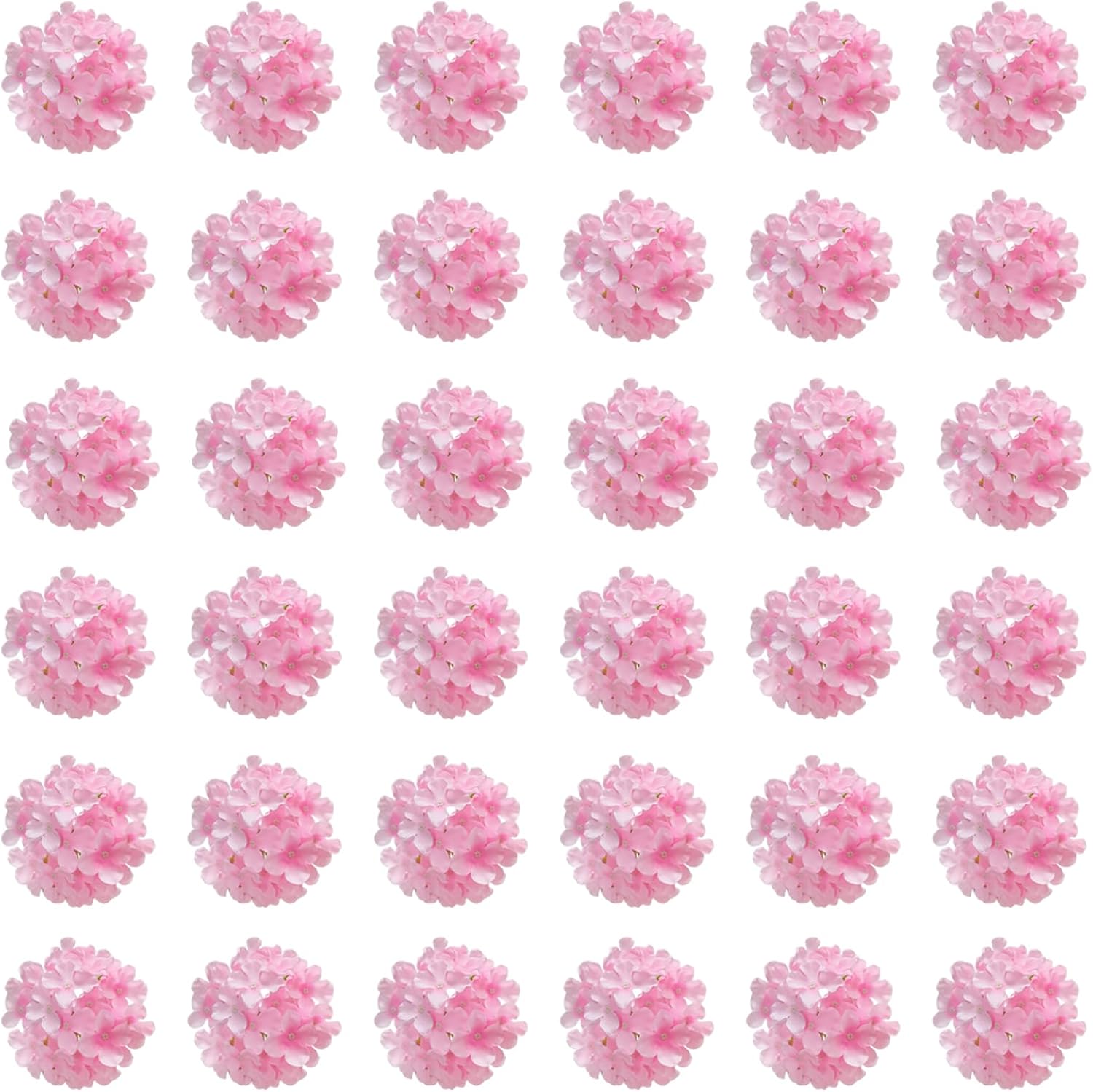 Cherica 20 Pcs Blue Hydrangea Artificial Flowers Bulk, Faux Hydrangea Flowers Heads, Artificial Fake Silk Hydrangea Flowers with Stems, Blue Flowers Artificial for Decoration Wedding Décor - Image 6