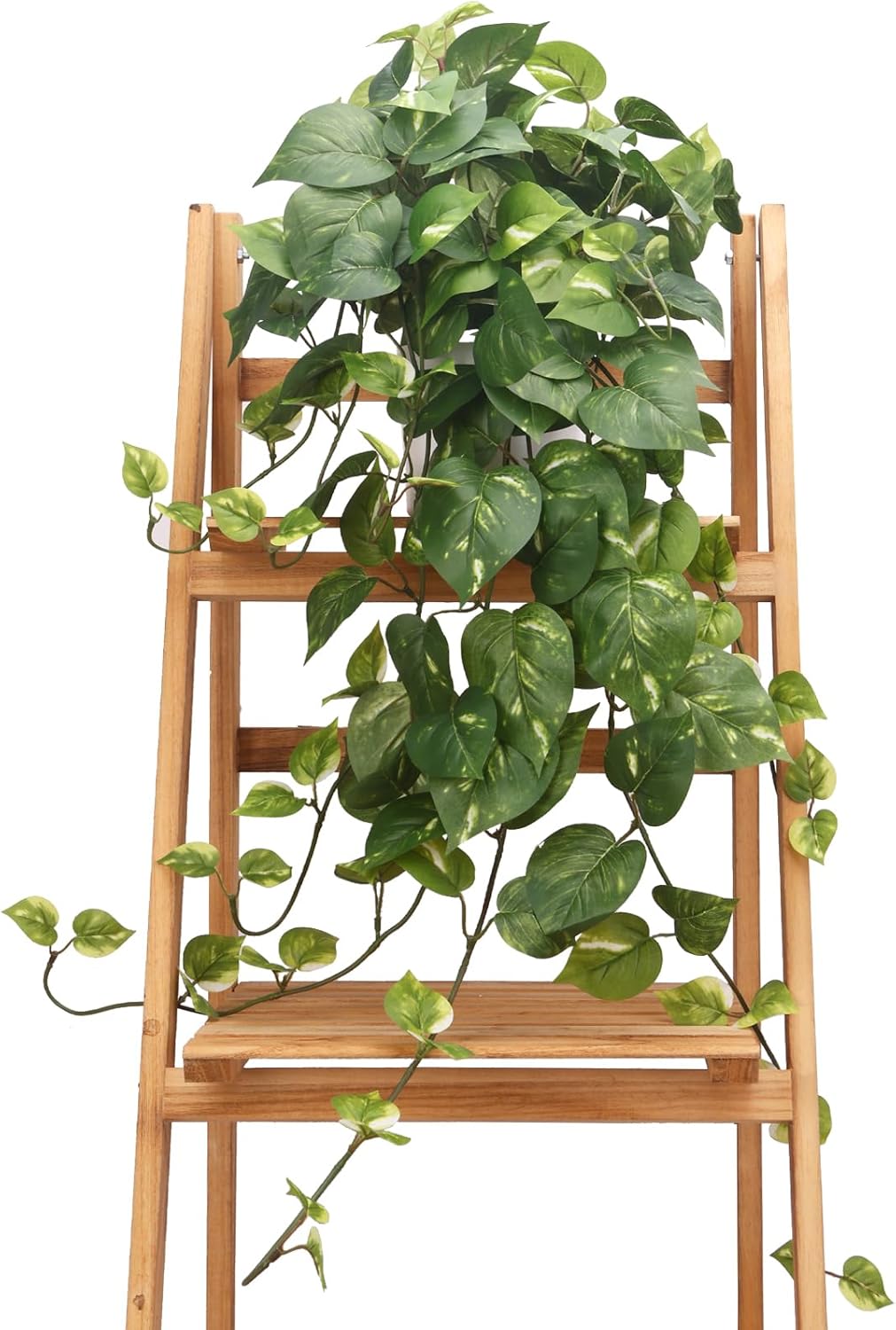 CEWOR Artificial Plants Fake Pothos with Plastic Pot Artificial Potted Plant for Home Office Bedroom Indoor Outdoor Decor 1 Pack - Image 7