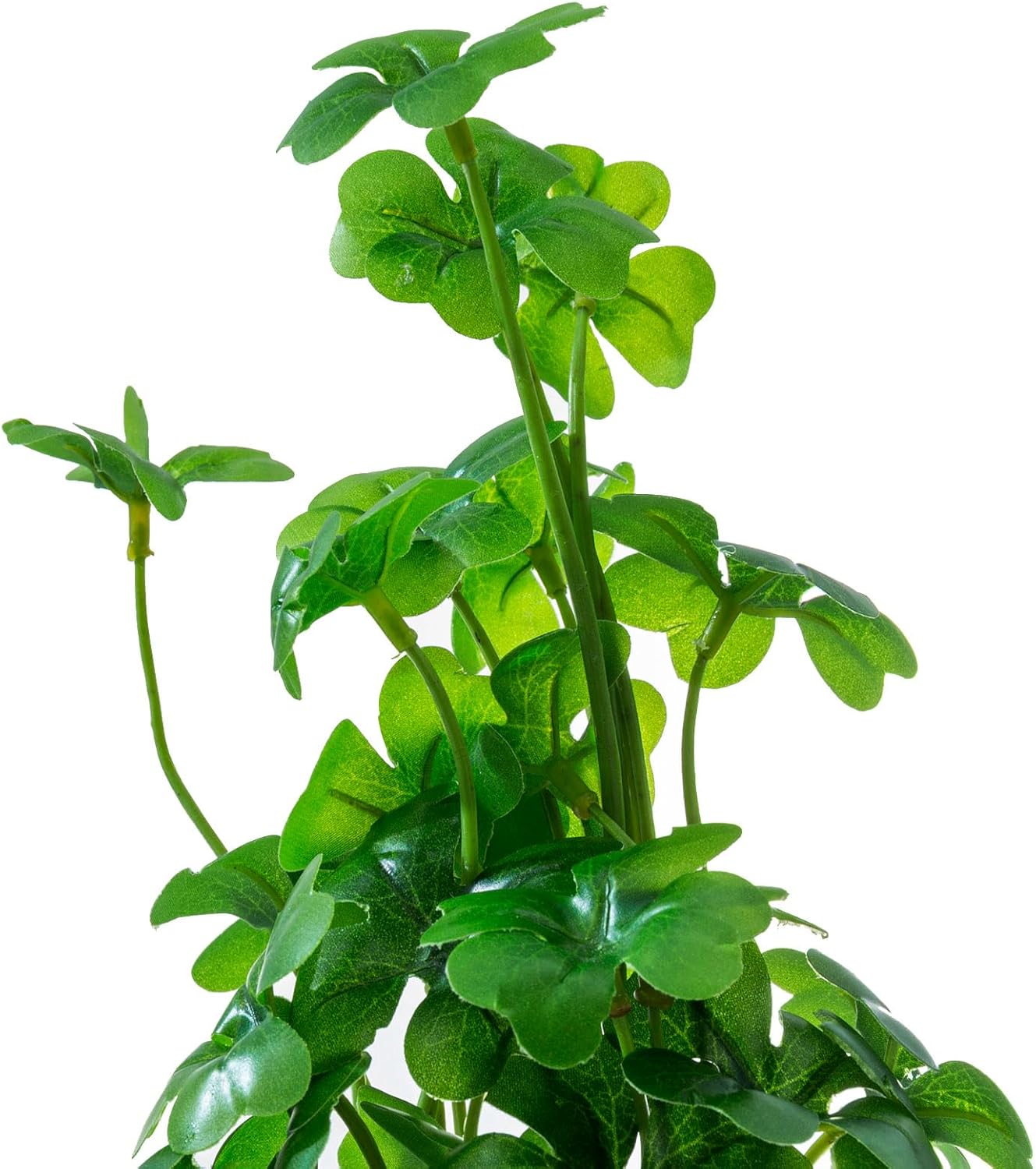 MyGift Set of 3 Fake Plants, Small Artificial Potted Plants Indoor in Clear Glass Pot, 9.5 Inch Faux Plant for Home Decor - Image 6