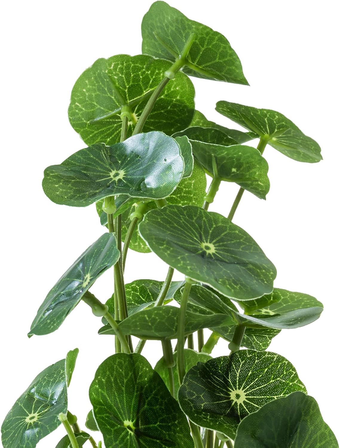 MyGift Set of 3 Fake Plants, Small Artificial Potted Plants Indoor in Clear Glass Pot, 9.5 Inch Faux Plant for Home Decor - Image 7