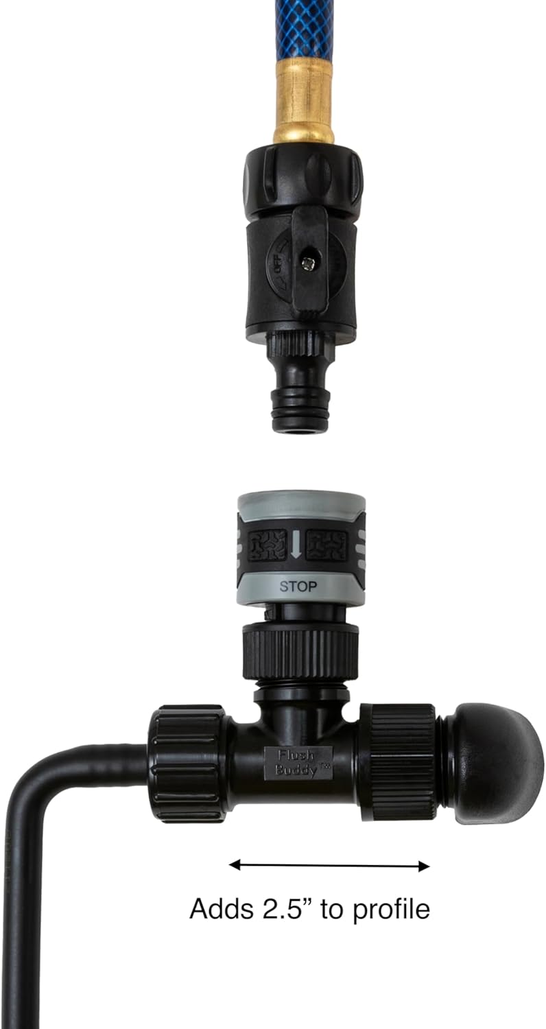 Flush Buddy® Yamaha Outboard Flush Adapter - Quick Connect compatible Straight Outboard Flush Adapter for Outboard Yamaha® Engine