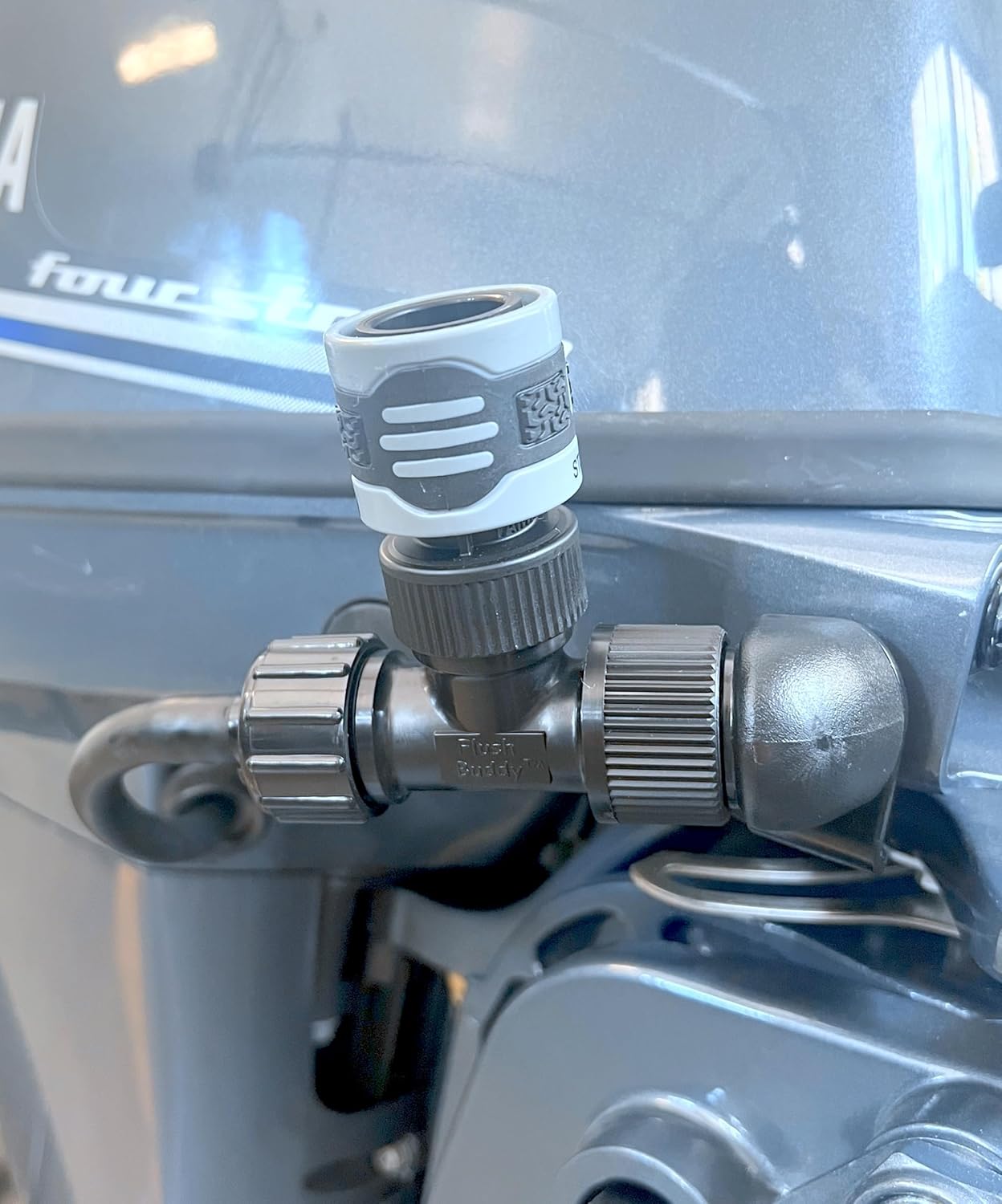 Flush Buddy® Yamaha Outboard Flush Adapter - Quick Connect compatible Straight Outboard Flush Adapter for Outboard Yamaha® Engine - Image 3