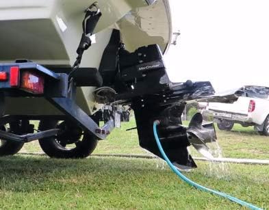 ISURE MARINE Universal Rectangular Outboard Motor Water Flusher Boat Ear Muff Engine Flusher for Marine Boat