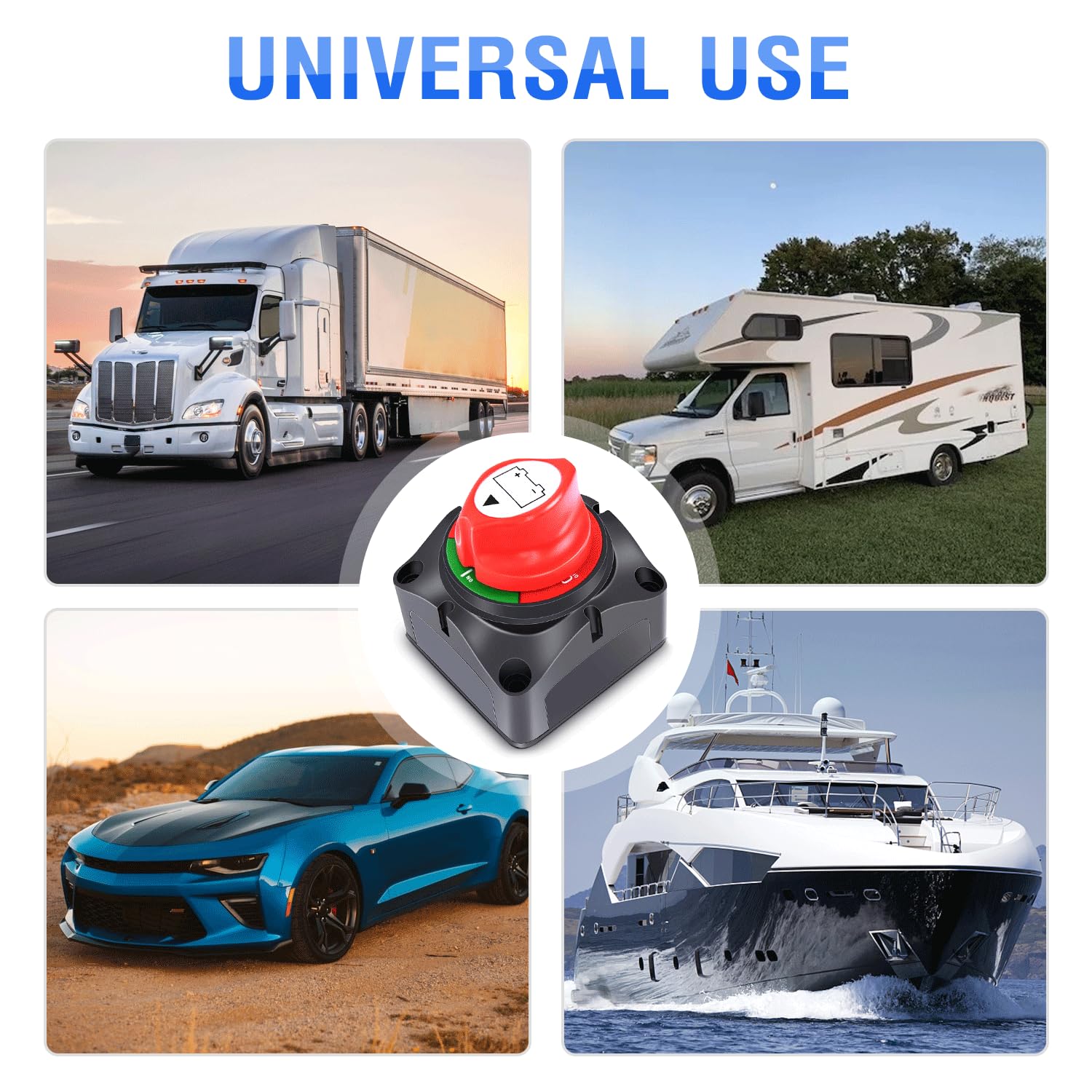 Nilight - 90015A Battery Switch 12-48V Waterproof Heavy Duty Battery Power Cut Master Switch Disconnect Isolator for Car Vehicle RV and Marine Boat (On/Off),2 Years Warranty - Image 7