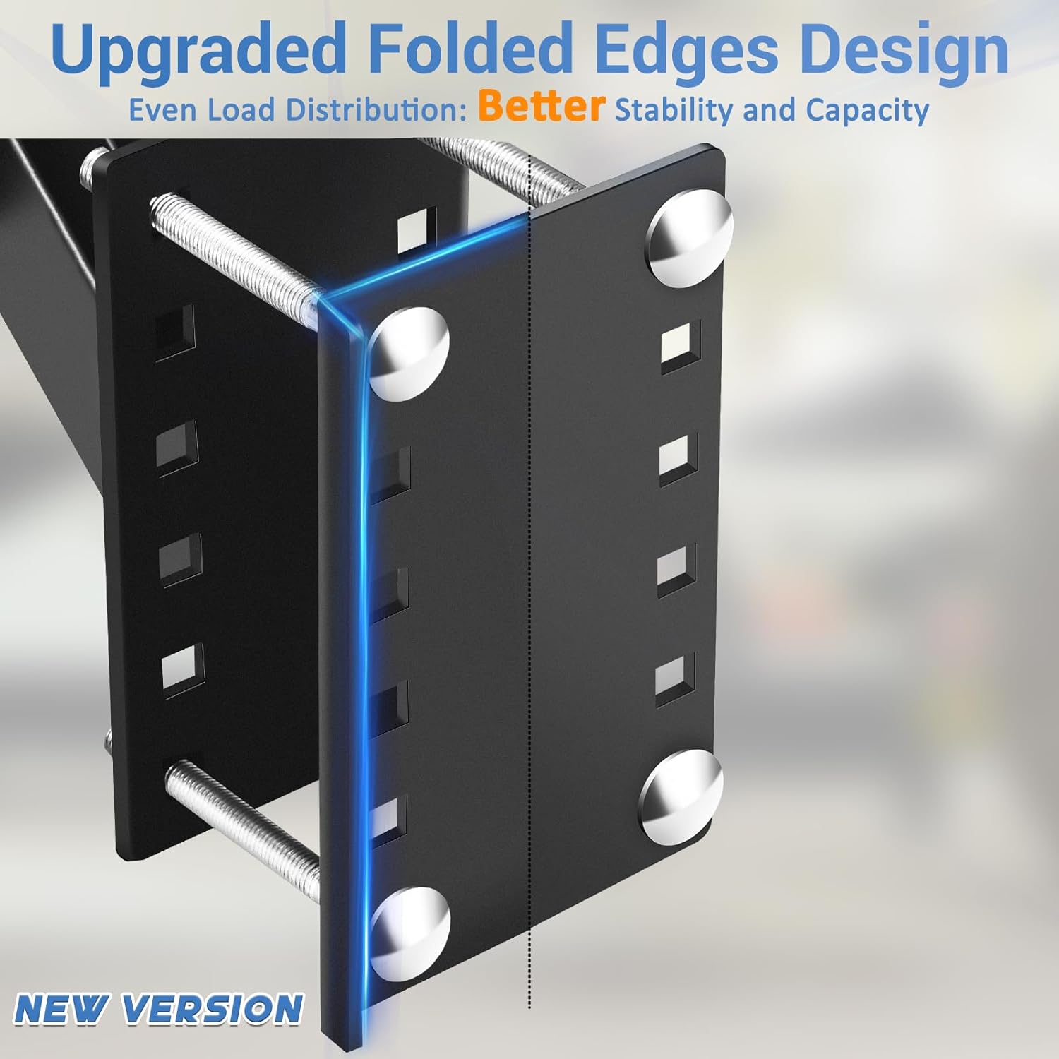 GADFISH Spare Tire Carrier,Spare Tire Mount Boat Trailer Carrier Bracket,Heavy Duty Lock Holder,Fits 4 & 5 & 6 Lugs Trailer Wheels on 4", 4.5'', 4.75'', 5'' and 5.5'' Bolt Patterns,Holds up to 150 Lbs - Image 4