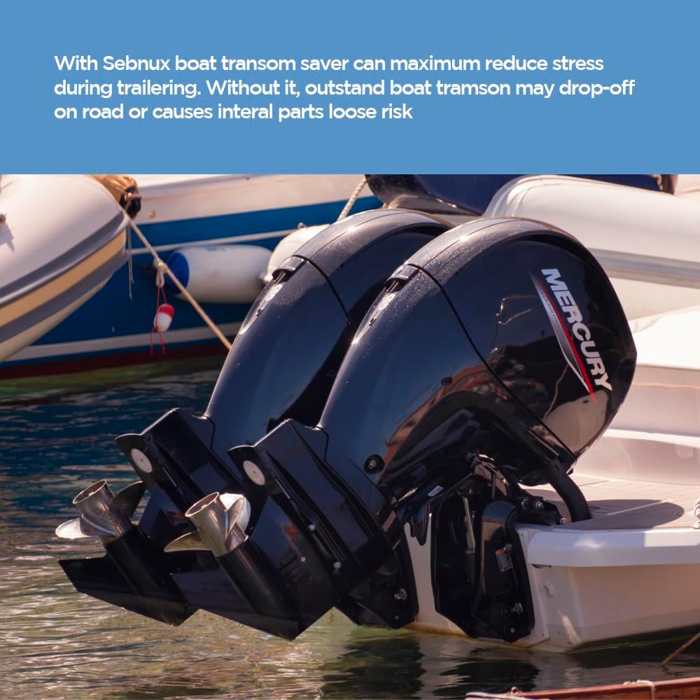 Boat Transom Saver Adjustable Shock Absorbing Boat Transom Saver with Composite Head Ideal for Holds Engine, Roller and Trailer Mounts - Image 5