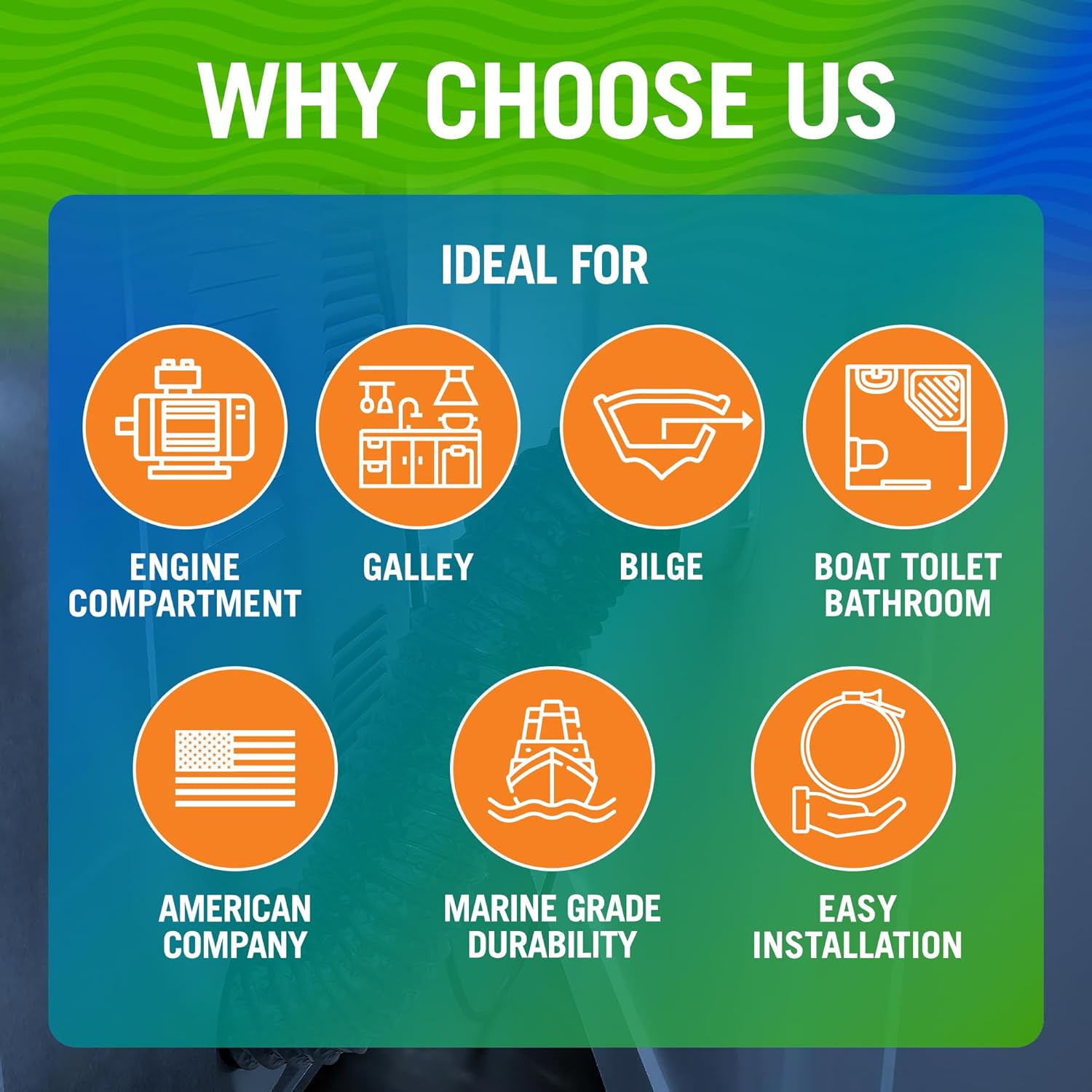 Boat Blower Hose, 4 Inch Marine Exhaust Hose, 10 Ft Flexible PVC Duct for Bilge, Engine Compartment, Galley, Head, or Dryer Vent, Black - Image 4