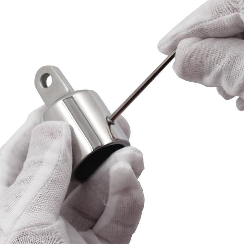 Laorde 316 Stainless Steel Bimini Top Eye End Cap 7/8 inch and 1 inch Marine Grade Heavy Duty Bimini Top Parts for Boats with L Shape Hex Key - Image 3