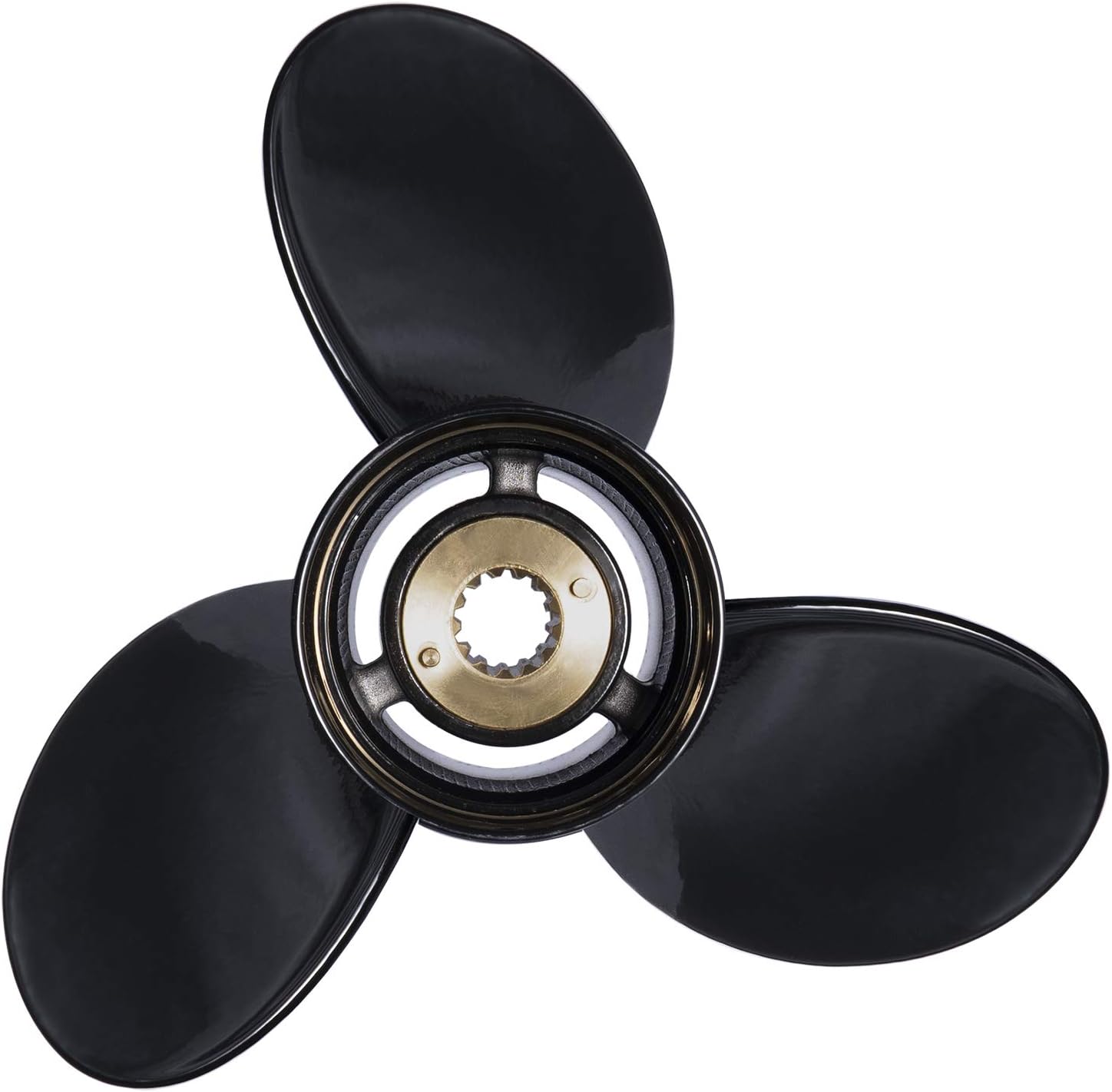 YOUNG MARINE OEM Grade Aluminum Outboard Propeller for MERCURY Engines with 3-1/4" Gearcase 30/35/40/45/50/55/60/70HP (13 Spline Tooth)