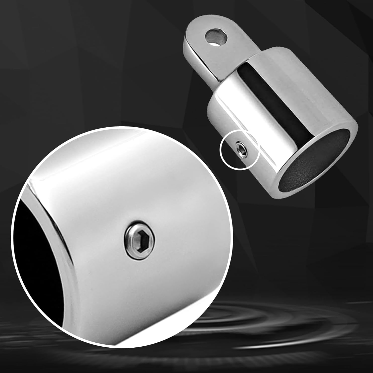 Laorde 316 Stainless Steel Bimini Top Eye End Cap 7/8 inch and 1 inch Marine Grade Heavy Duty Bimini Top Parts for Boats with L Shape Hex Key - Image 5