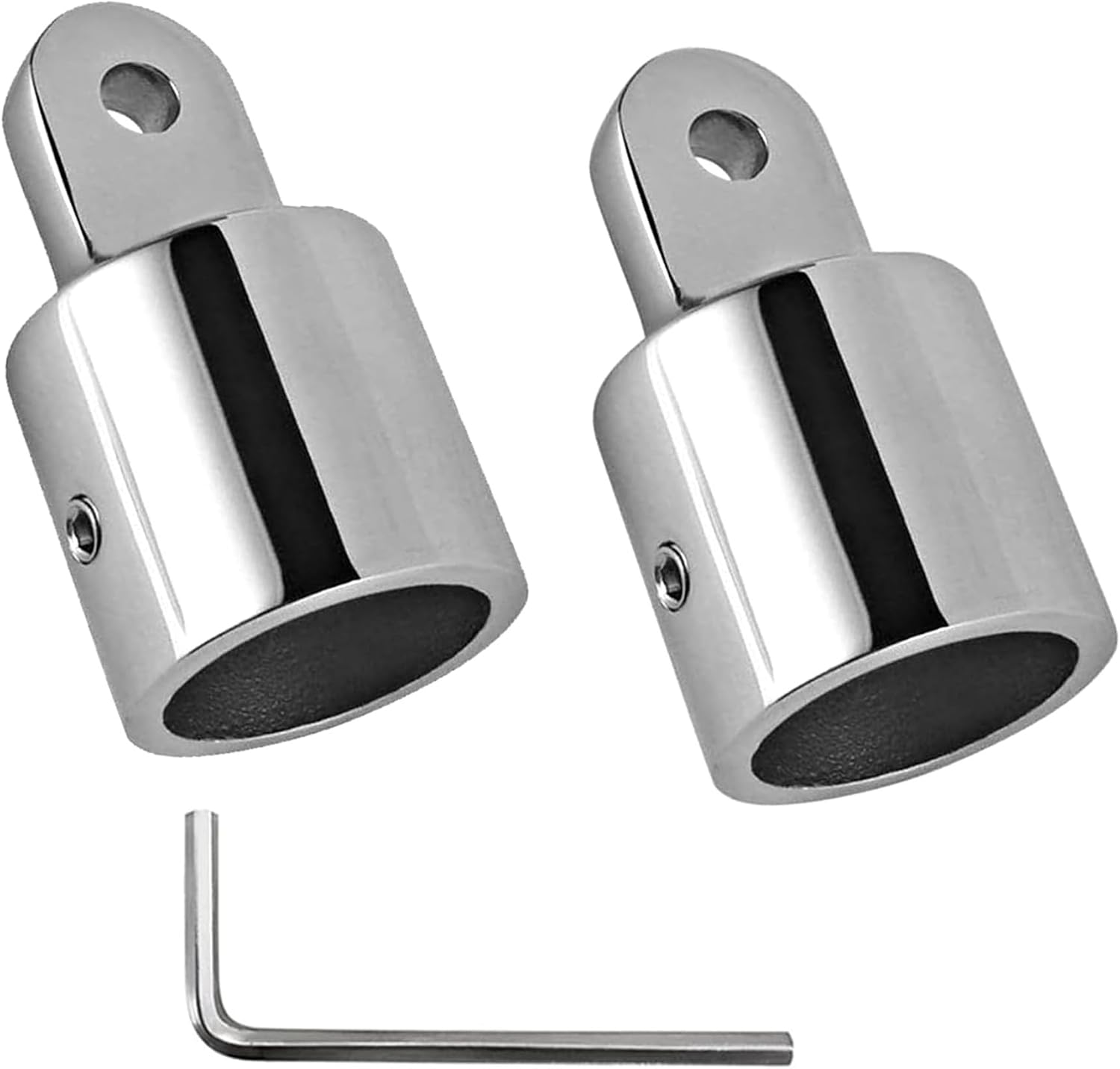 Laorde 316 Stainless Steel Bimini Top Eye End Cap 7/8 inch and 1 inch Marine Grade Heavy Duty Bimini Top Parts for Boats with L Shape Hex Key - Image 7