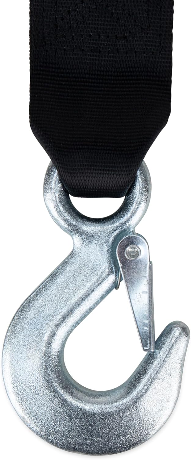 Camco 2000lb Boat Trailer Winch - Manual Hand Crank Boat Winch Features 20-Foot Strap & 2-Way Ratchet - 2,000lb Weight Capacity - Boat Trailer Accessories (50000) - Image 4