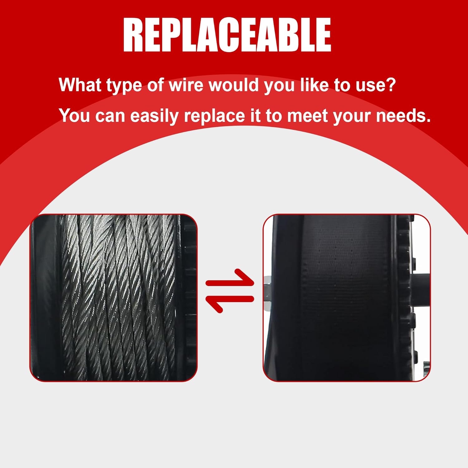 TYT 600LB Boat Trailer Winch with Black Polyester Strap, Anti-Slip Handle Crank Gear Hand Winch, Portable Two-Way Ratchet Forward & Backward Manual Rope Winch for ATV UTV Jet Ski Trailer Small Winch - Image 6