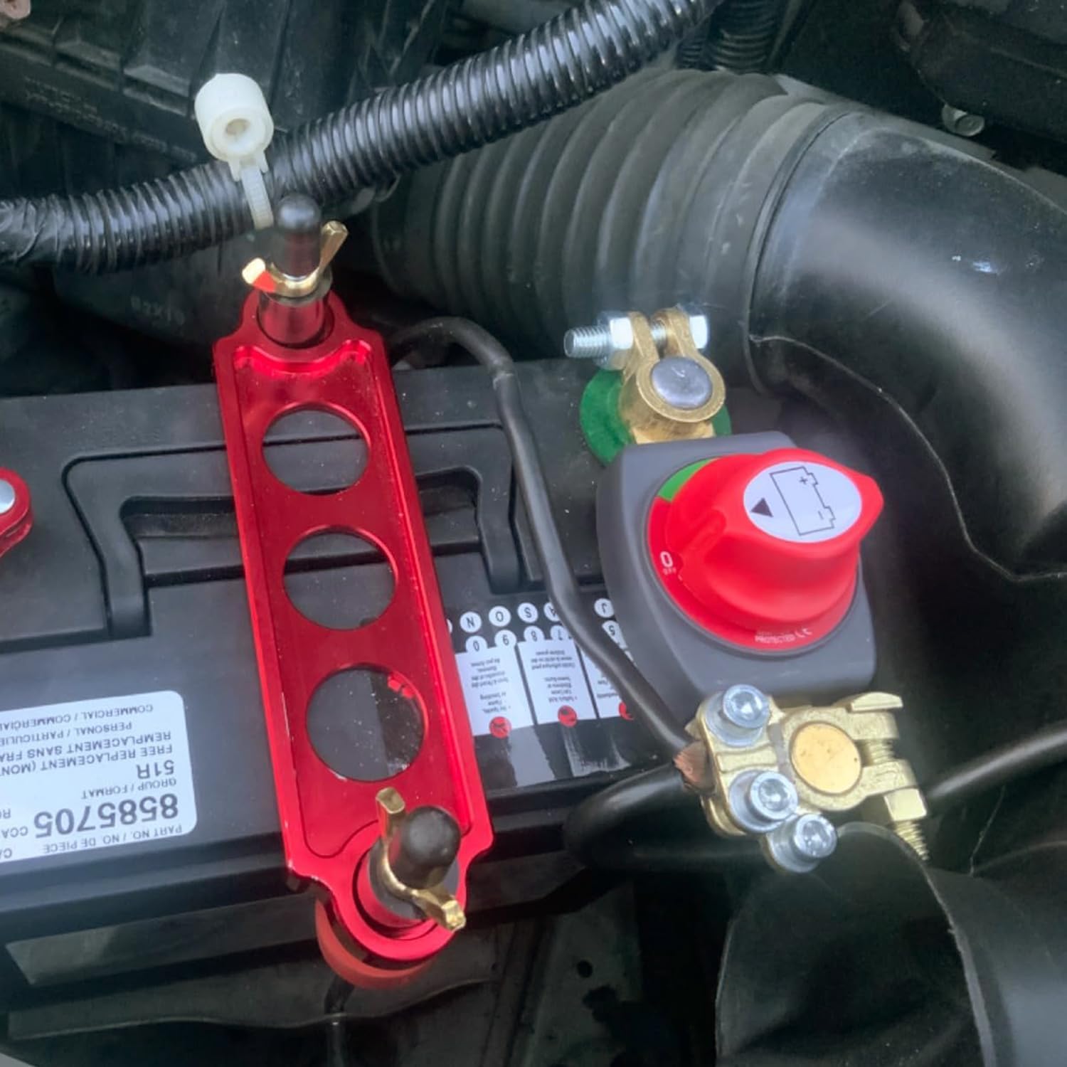 Ampper Top Post Battery Disconnect Switch 12V - 48V, Marine Battery Switch Disconnect Power Cut Shut Off for Car, RV and Boat (Negative, On/Off) - Image 4