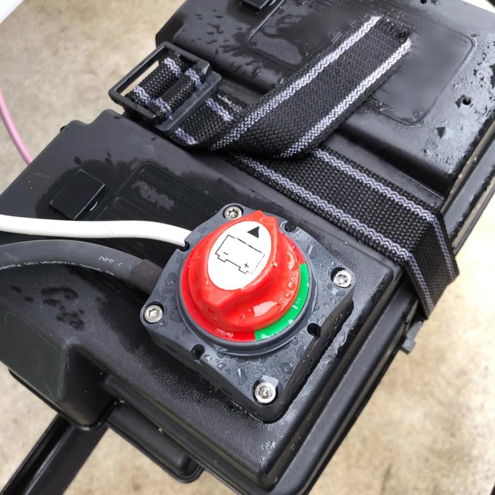 Ampper Battery Disconnect Switch 12V - 48V, Marine Battery Switch Disconnect Power Cut Shut Off for Car, Vehicle, RV and Boat (On/Off) - Image 2