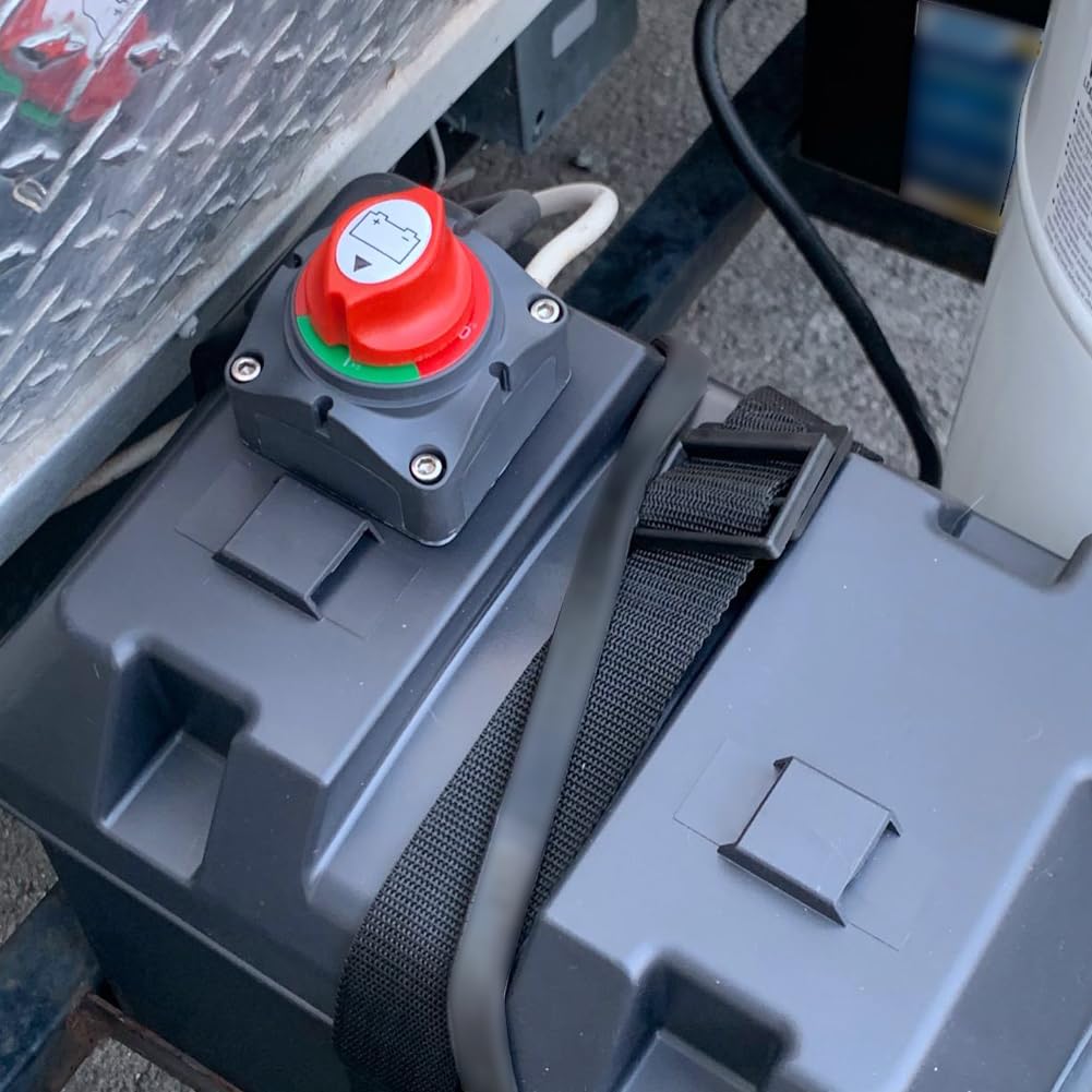 Ampper Battery Disconnect Switch 12V - 48V, Marine Battery Switch Disconnect Power Cut Shut Off for Car, Vehicle, RV and Boat (On/Off) - Image 3
