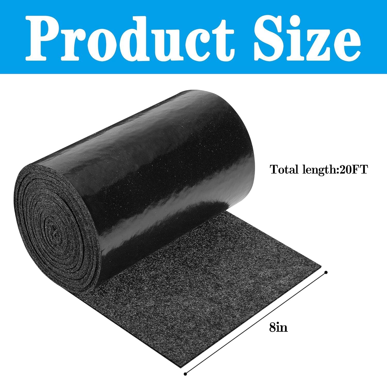 DECOHS Boat Trailer Bunk Carpet - Marine Trailer Bunk Carpet - Trailer Boat Bunk Padding for Outdoor Boat Trailer Jet Ski Ramp Garage Dock