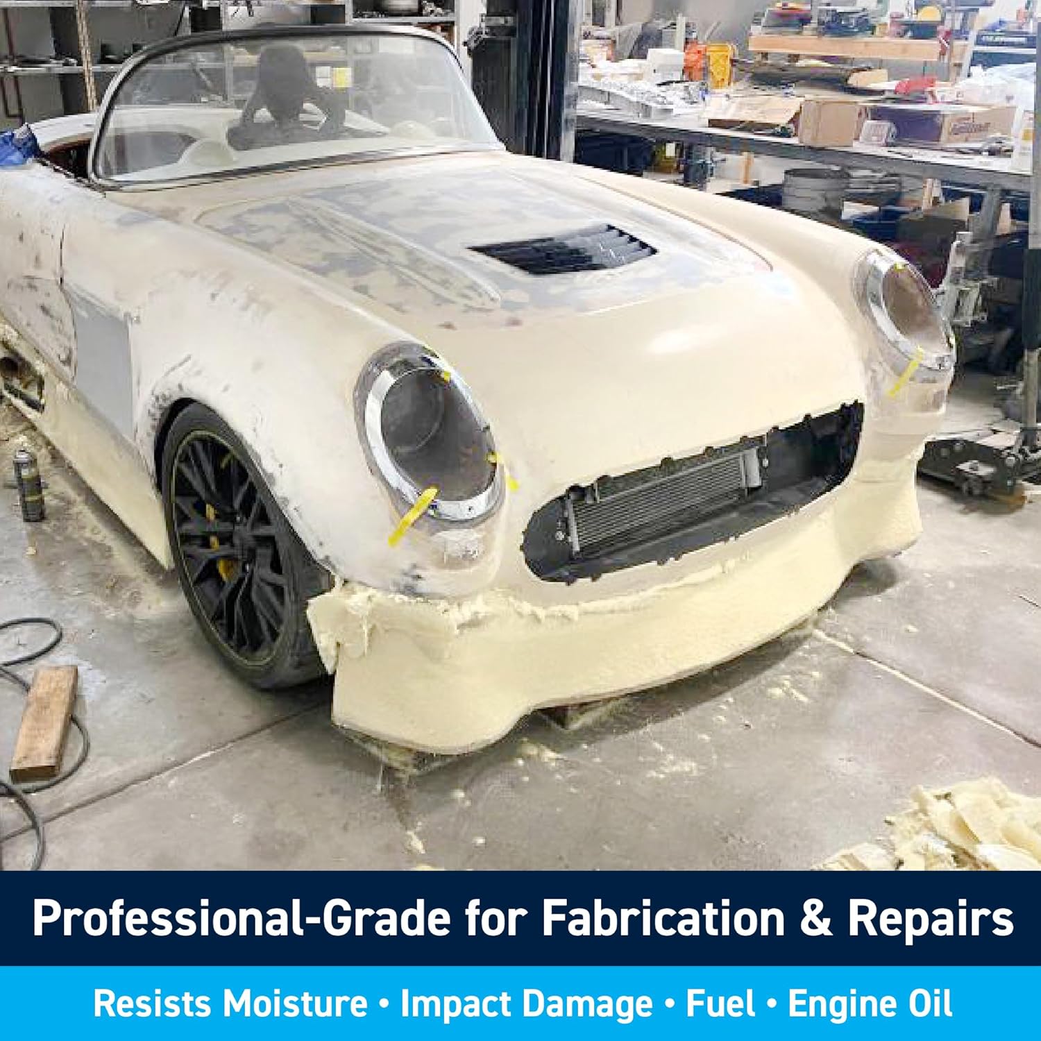 TotalBoat 6 Lb Density Expanding Foam Kit, 2 Part Closed Cell Polyurethane Liquid Foam for Boat Flotation, Casting, Carving, Sculpture, Reinforcement and Void Filling (2 Quart Kit)