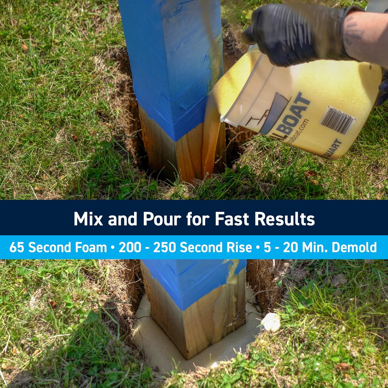 TotalBoat 6 Lb Density Expanding Foam Kit, 2 Part Closed Cell Polyurethane Liquid Foam for Boat Flotation, Casting, Carving, Sculpture, Reinforcement and Void Filling (2 Quart Kit) - Image 3