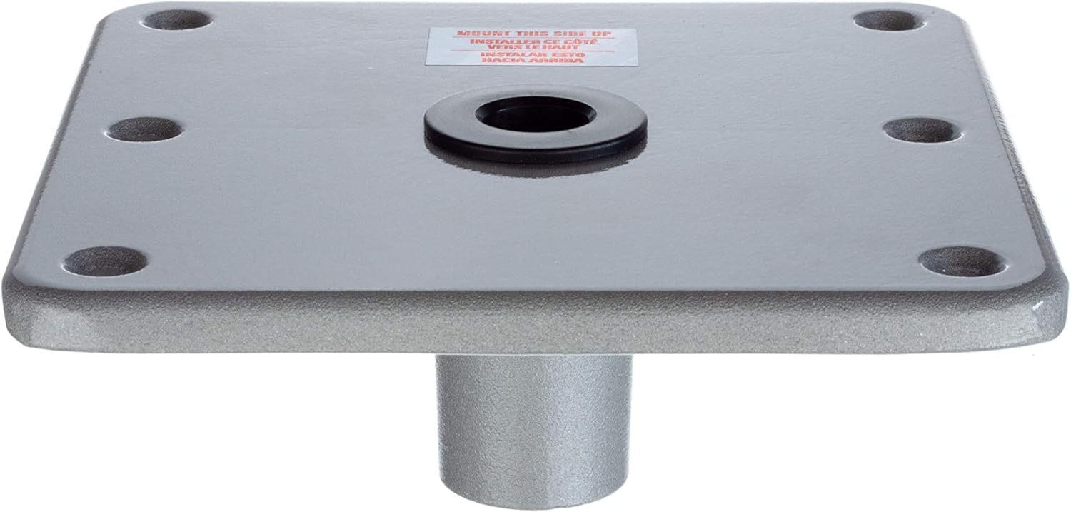 Attwood Lock'n-Pin 3/4" Boat Seat Post Base Stainless SteelPlated, Non-Threaded Lock'n-Pin 3/4" Boat Seat Post Base, SP-64839 - Image 4