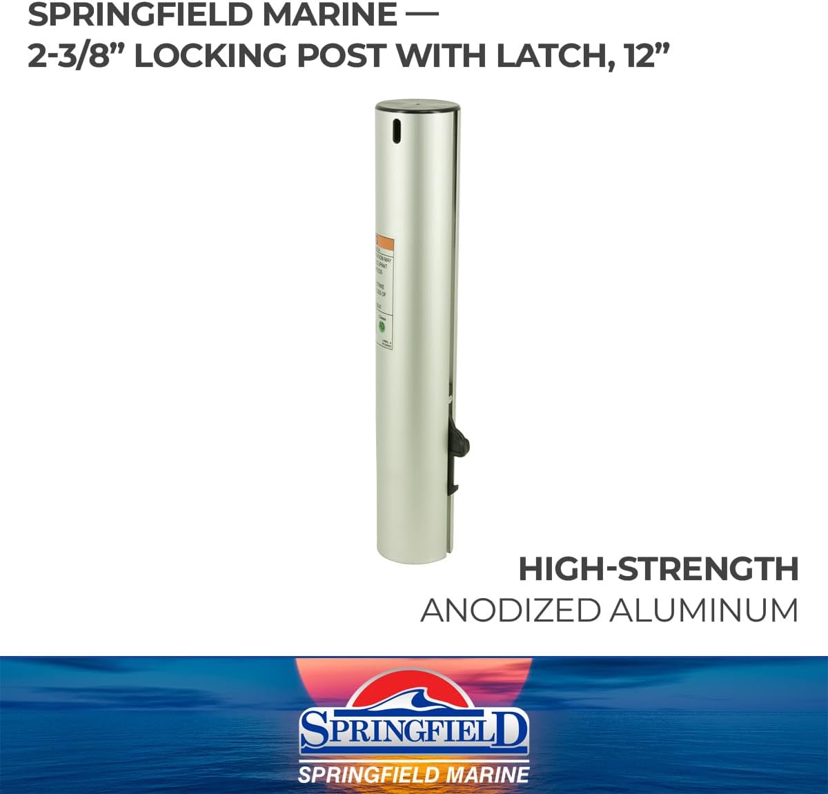 Springfield Marine 3310712-L Locking Seat Post - 2-3/8" Diameter x 12" Length