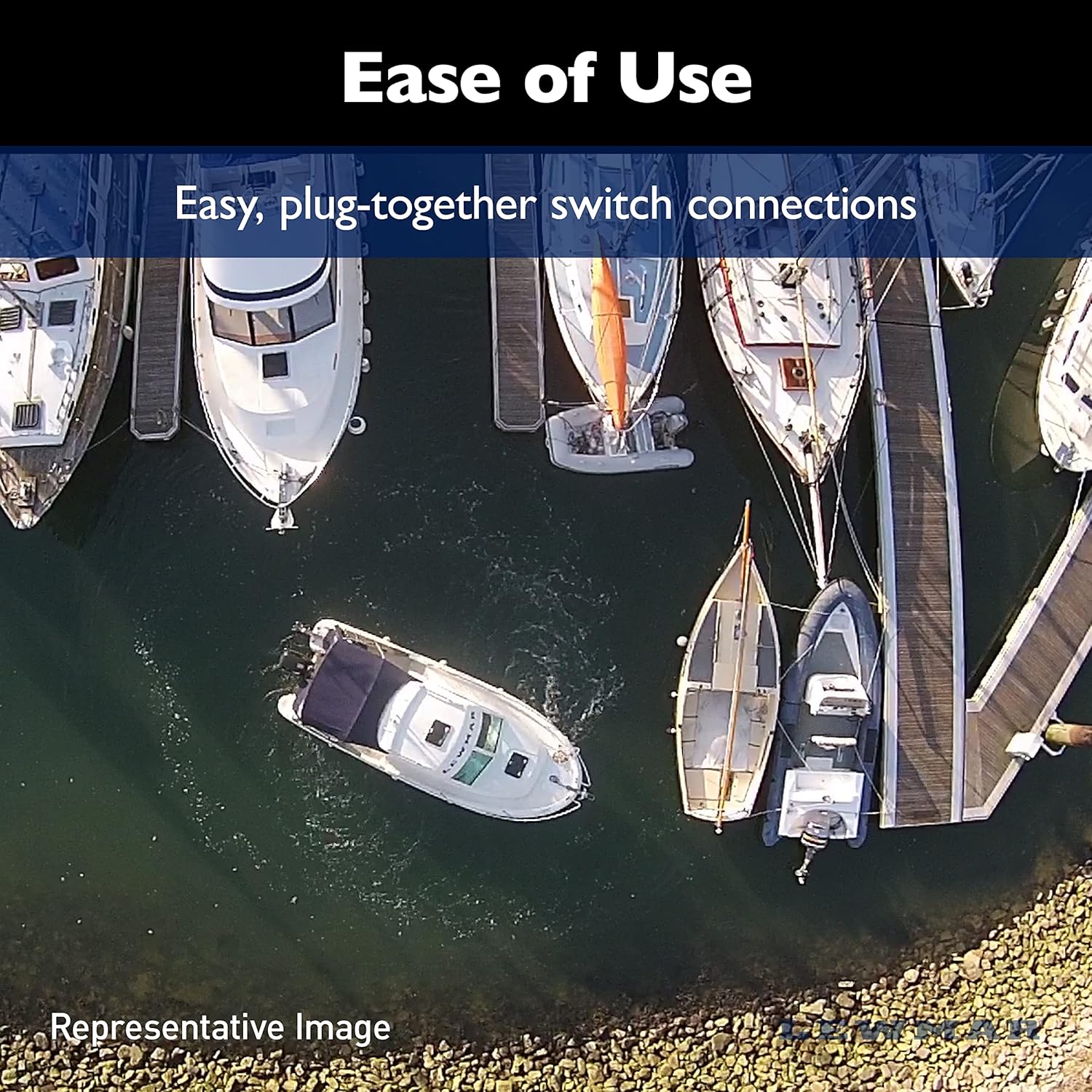 Lewmar 110TT Boat Thruster Kit 1.5 W, Single 5-Blade Propeller, 1.5kW 2.0 HP 12-Volt Motor with Joystick Control, 7-Meter Cable, Thrust Tunnel, Fuse and Holder - Image 4