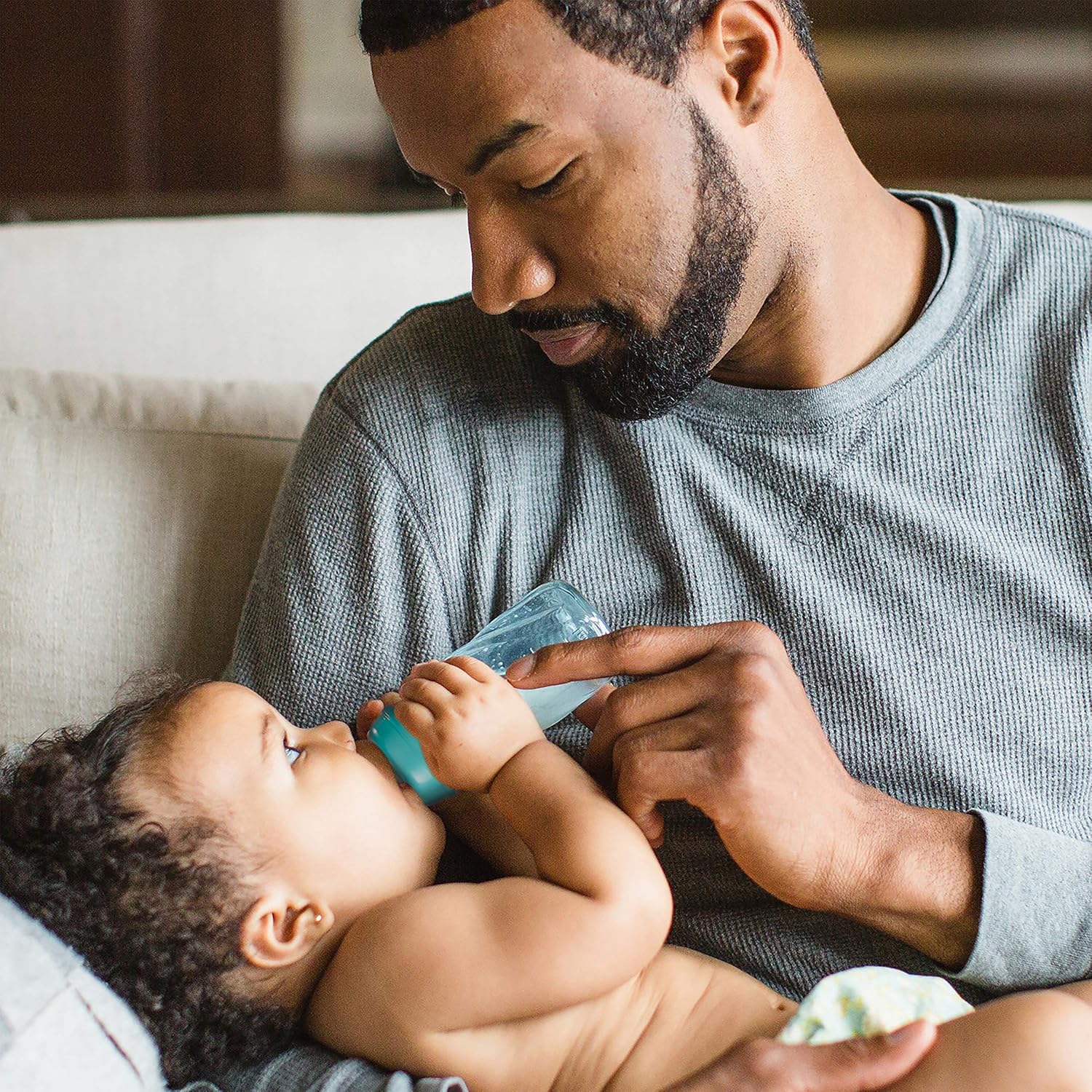 Evenflo Feeding Classic Tinted Plastic Standard Neck Bottles for Baby, Infant and Newborn, Pink/Lavender/Teal, 8 Oz, 12 Bottles