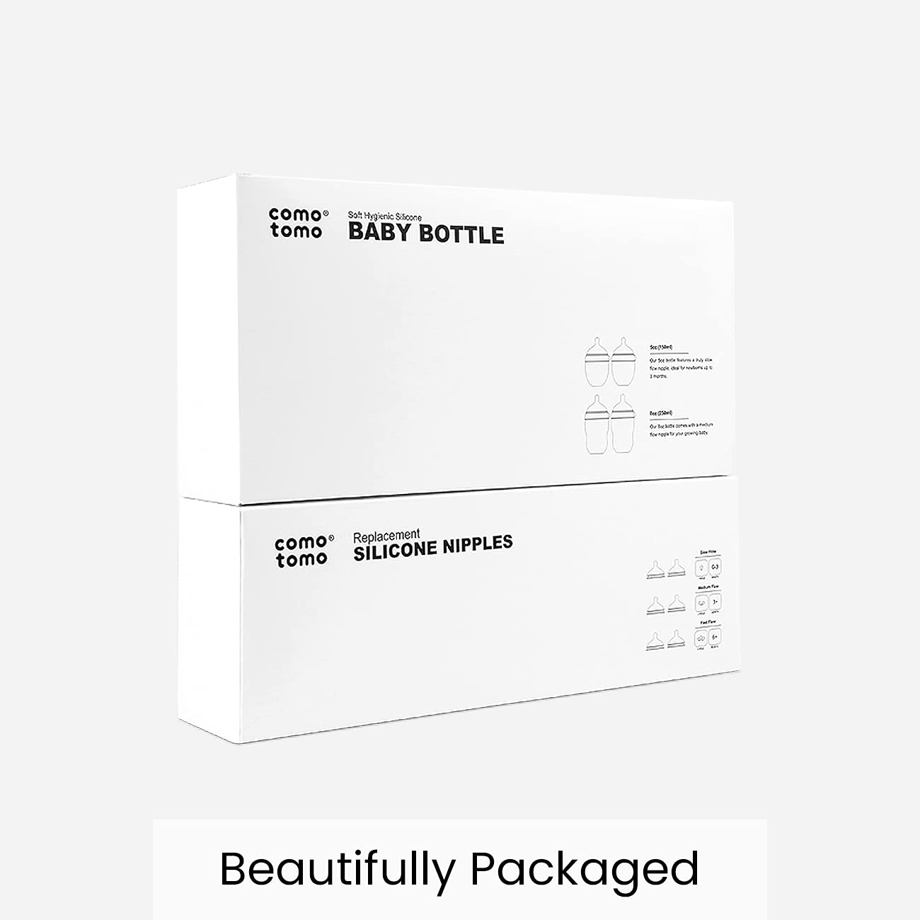 Comotomo Baby Bottle Bundle, Green, (7 Piece Set) - Image 3