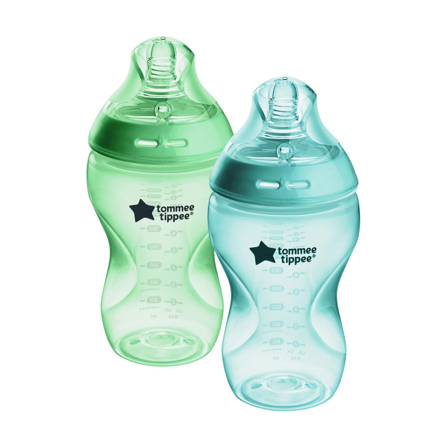 Tommee Tippee Natural Start Baby Bottle, 11oz, Thicker Feed, Breast-Like Nipple for Babies 6 Months+, Clear, 3 Count - Image 7