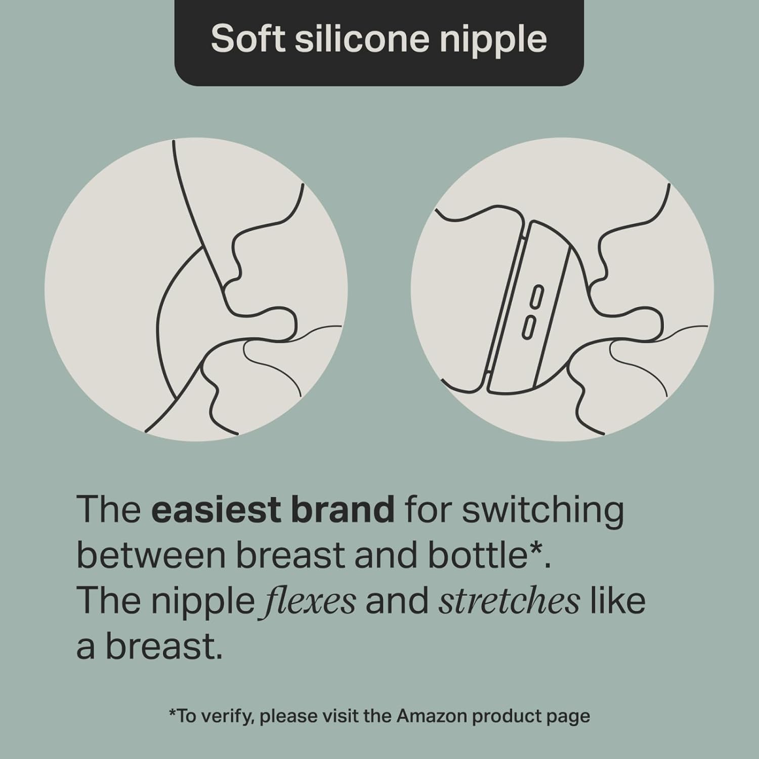 Tommee Tippee Advanced Anti-Colic 9 oz BPA Free Baby Bottles, Newborn 0+ Months, Slow Flow Breast-Like Nipple, Unique Design Keeps Air Away from Milk and Baby, Pink and Purple, Pack of 2 - Image 3