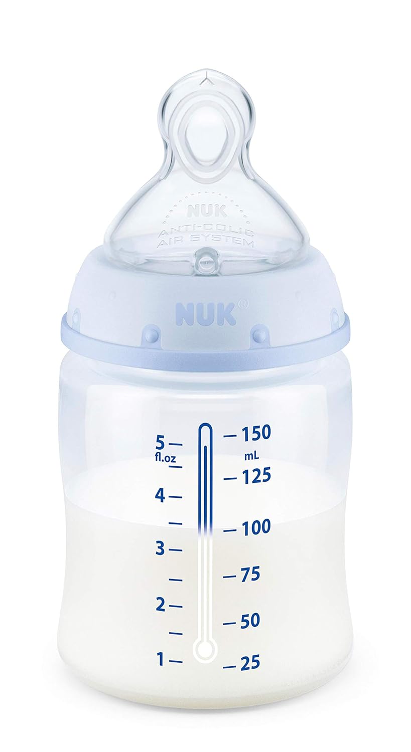 NUK Smooth Flow Anti Colic Baby Bottle, Elephant, 5 Ounce (3 Pack) - Image 7