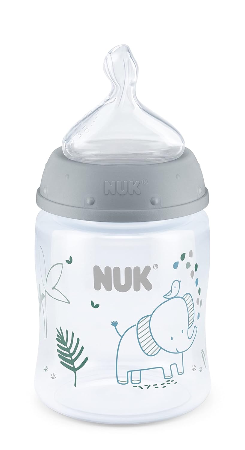 NUK Smooth Flow Anti Colic Baby Bottle, Elephant, 5 Ounce (3 Pack) - Image 9