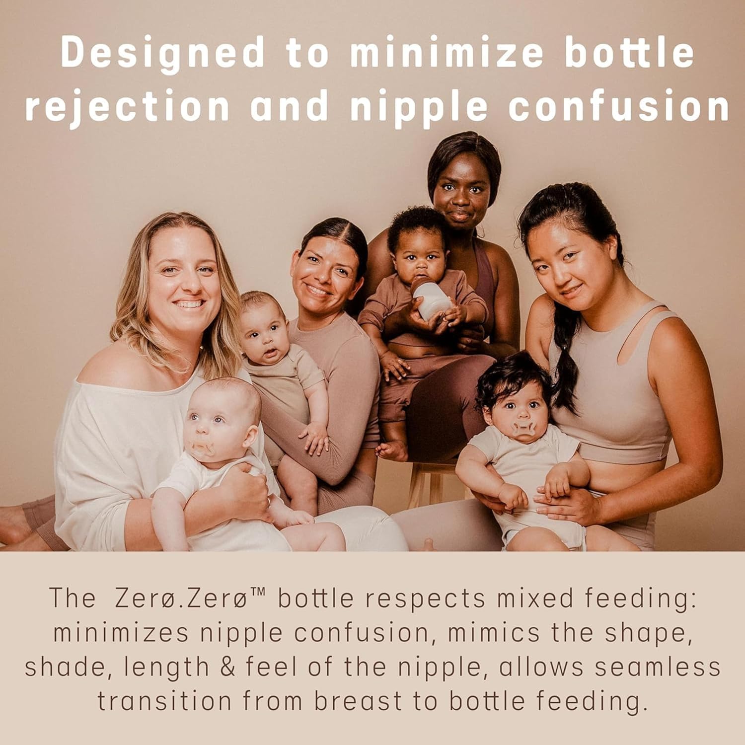 Suavinex Zero Zero Anti Colic Baby Bottle, No 1 Spanish Baby Bottle Brand, Minimizes Bottle Rejection & Nipple Confusion, Perfect for Breastfeeding Babies, 4 PK 6 oz, Deep Tone, Adaptable Flow - Image 3