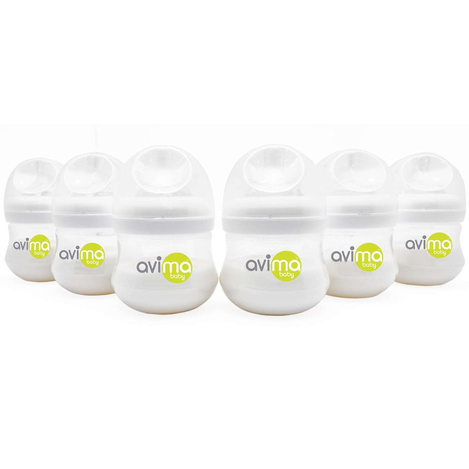 Avima Baby 4 oz Anti Colic Baby Bottles for Breastfed Babies - Slow Flow Nipples, Wide Neck Bottle, BPA Free - Newborn 0-3 Months, Stage 1 (Set of 3) - Image 8