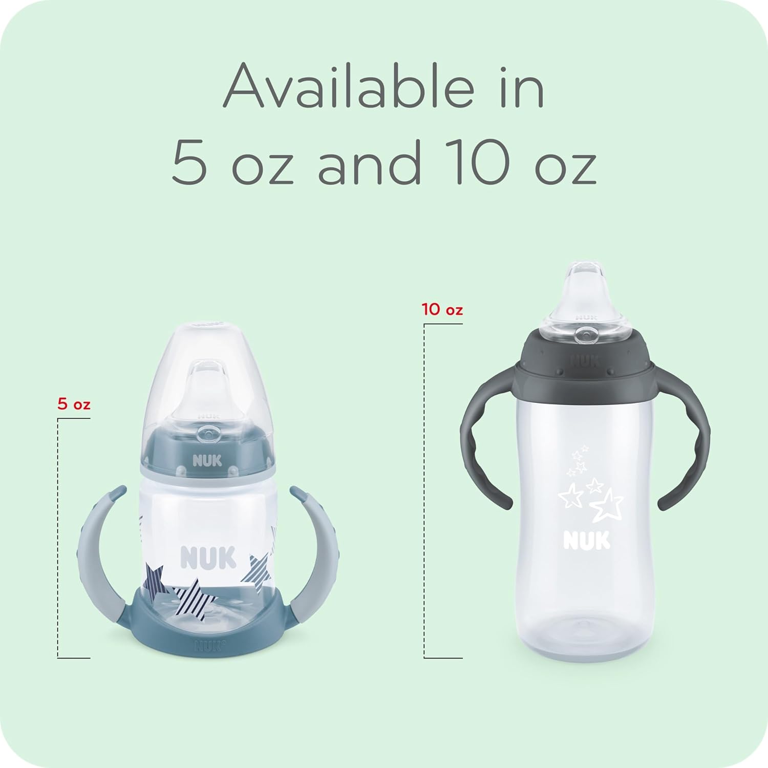 NUK Active Sippy Cup, 10 oz, 2 Pack, 12+ Months, Timeless Collection, Amazon Exclusive