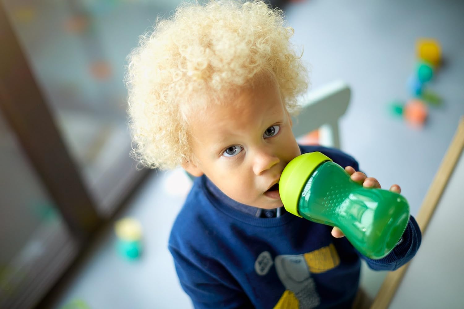 Philips Avent My Grippy Spout Sippy Cup with Soft Spout and Leak-Proof Design, Blue/Green, 10oz, 2pk, SCF801/21