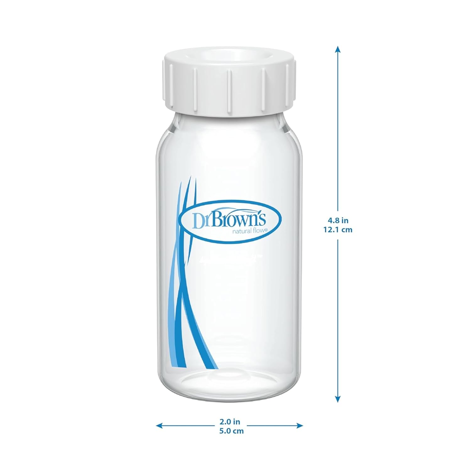 Dr. Brown's Breast Milk Collection Bottles with Storage Caps, Breast Pumps Compatible, Collect, Store, and Keep Milk Fresh, BPA Free u2013 4-Pack