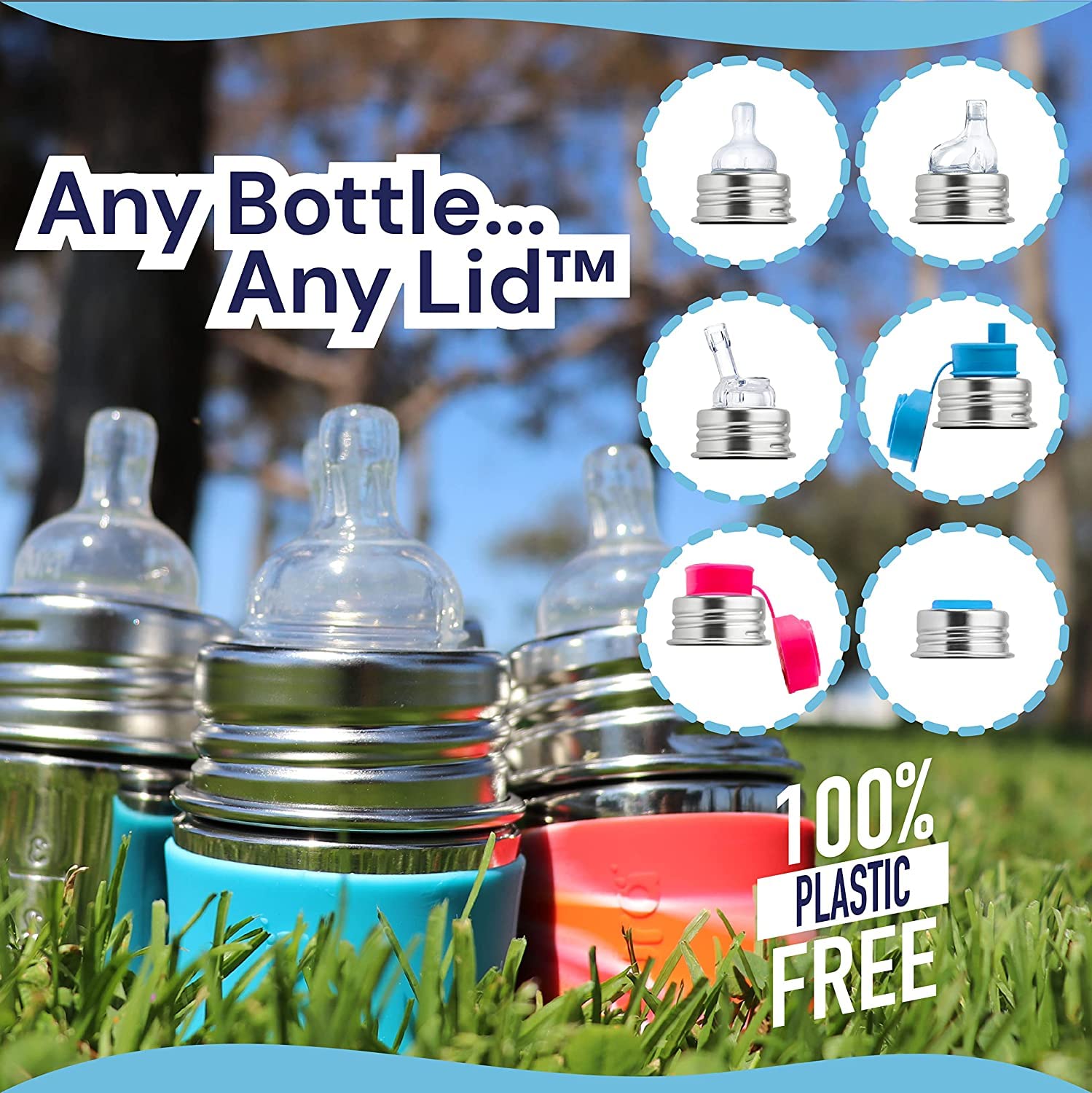 Pura Kiki 5oz/150ml Stainless Steel Anti-Colic Infant Bottle w/Silicone Natural Vent Nipple & Sleeve, 100% Plastic-Free, MadeSafe Certified, Medical-Grade Silicone - Rose Sleeve - Image 7