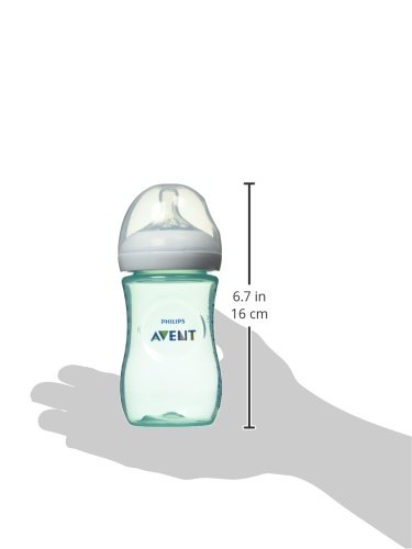 Philips AVENT Natural Bottle, Teal, 9 Ounce, 4 Count