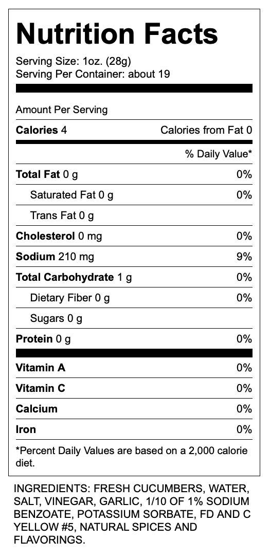 Dietz & Watson Kosher Pickle Spears, 32 oz