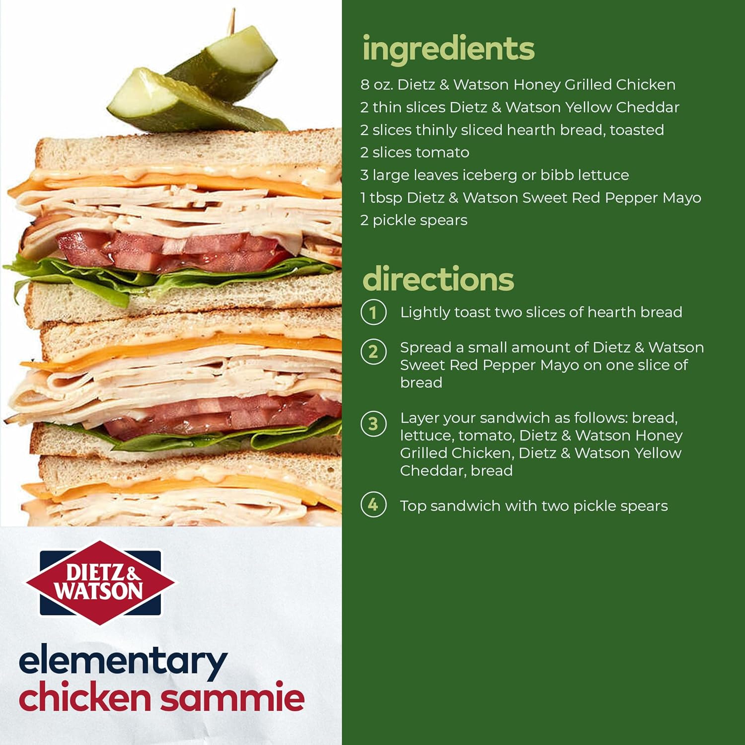 Dietz & Watson Kosher Pickle Spears, 32 oz - Image 3