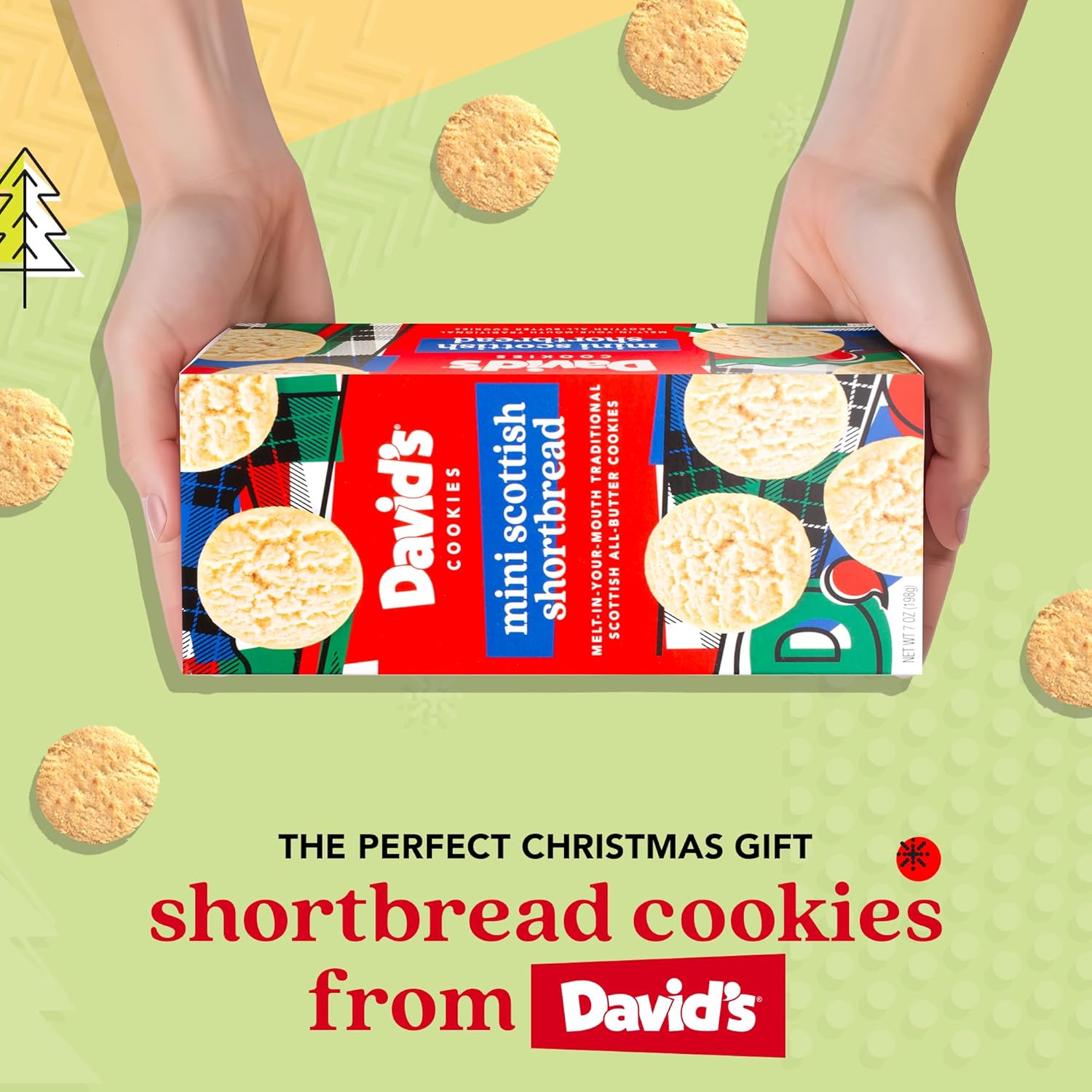 David's Cookies Mini Shortbread Pure Butter Cookies 1 Pack - Traditional Scottish Style Butter Cookies, OU Kosher Certified, Decadent Gourmet Shortbread Cookies Snack Box for Tea, Coffee, & Gifting - Image 3