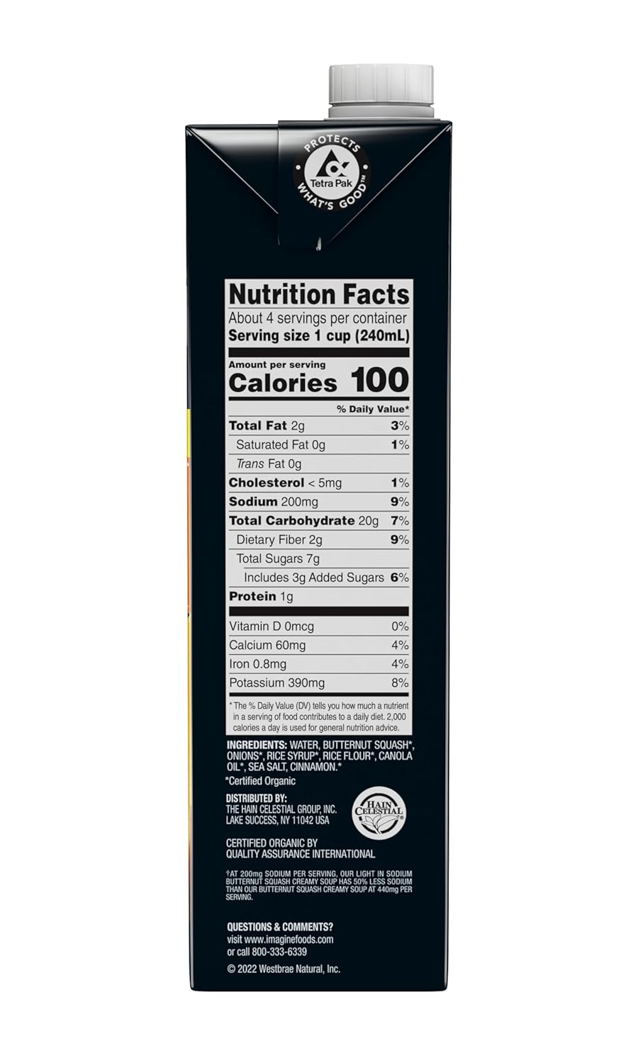 Imagine Light in Sodium Organic Creamy Butternut Squash Soup 32 oz