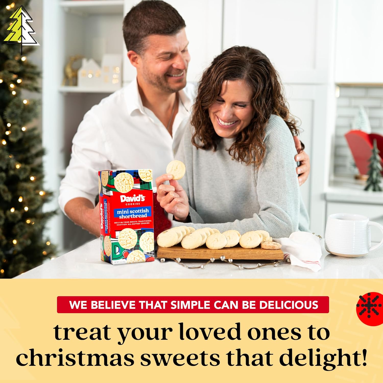 David's Cookies Mini Shortbread Pure Butter Cookies 1 Pack - Traditional Scottish Style Butter Cookies, OU Kosher Certified, Decadent Gourmet Shortbread Cookies Snack Box for Tea, Coffee, & Gifting - Image 5