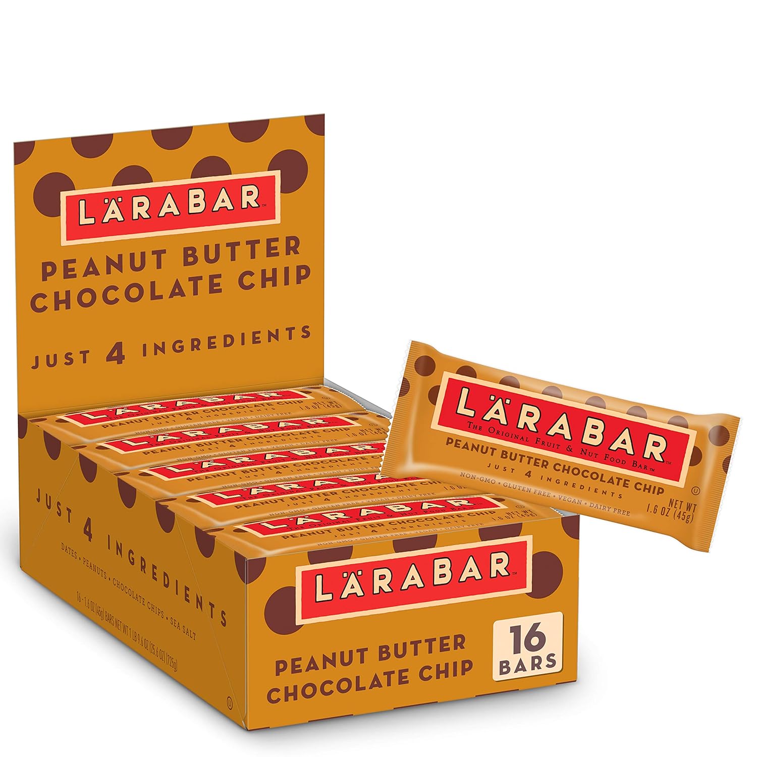 Larabar Peanut Butter Chocolate Chip, Fruit and Nut Bars, Gluten Free and Vegan, 28.8 oz, 18 Ct - Image 9